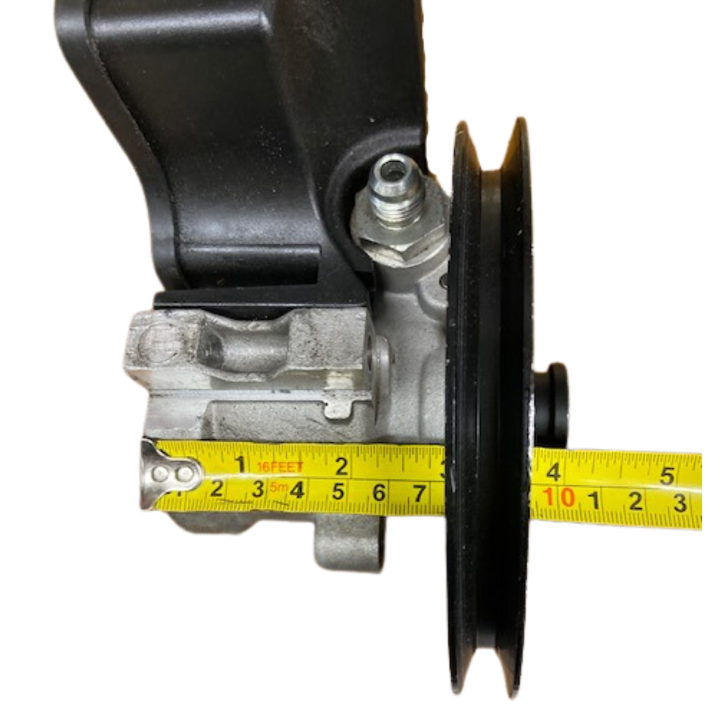 Type II Aluminum Power Steering Pump with V-Belt Pulley and Reservoir - PSPA002-R