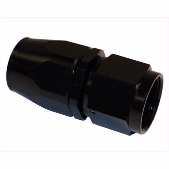 [PRF1011BLK] Performance Fittings Aluminum Straight Reusable Hose End Fitting, -4 AN, Black - PRF1011BLK