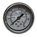 PFS 1.5" Liquid Filled Fuel Pressure Gauge 0-30 PSI - FP-1030W
