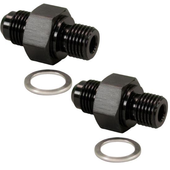 [PRF710-06-2] GM Transmission Cooler Line Adapter -6 AN to 1/4 NPSM, 2 Pack