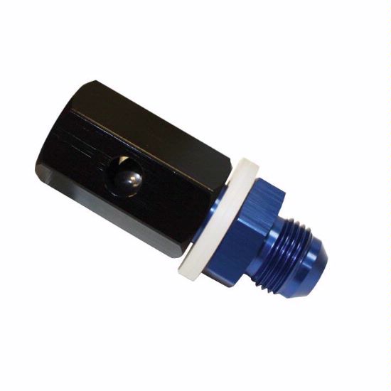 [PRF834-010] Performance Fittings Fuel Cell Rollover Valve, -10 AN, Blue - PRF834-010