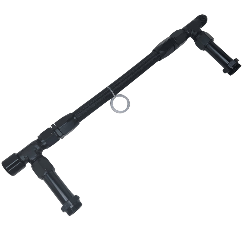 [PFSK800-850BLK] Performance Fittings Fuel Log Kit -8 AN Black K800-850BLK