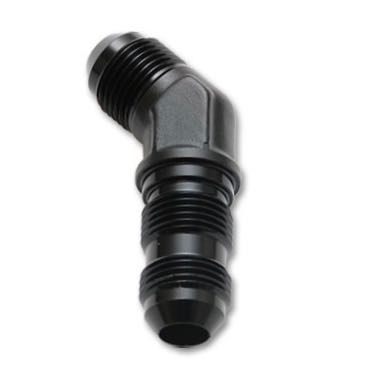 [PRF2785BLK] Performance Fittings 45 Degree Bulkhead Union, -10 AN, Black - PRF2785BLK