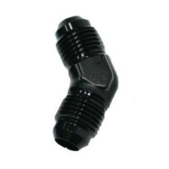 [PRF94510BLK] Performance Fittings 45 Degree Flare Union, -10 AN to -10 AN, Black - PRF94510BLK