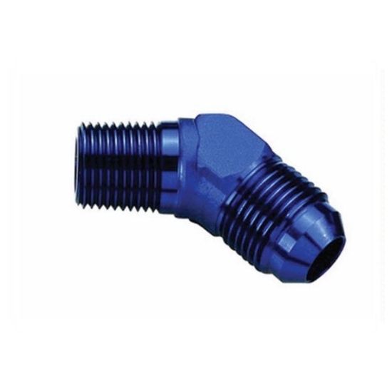 [PRF2021] Performance Fittings 45 Degree Male Elbow, -4 AN to 1/8" NPT, Blue - PRF2021