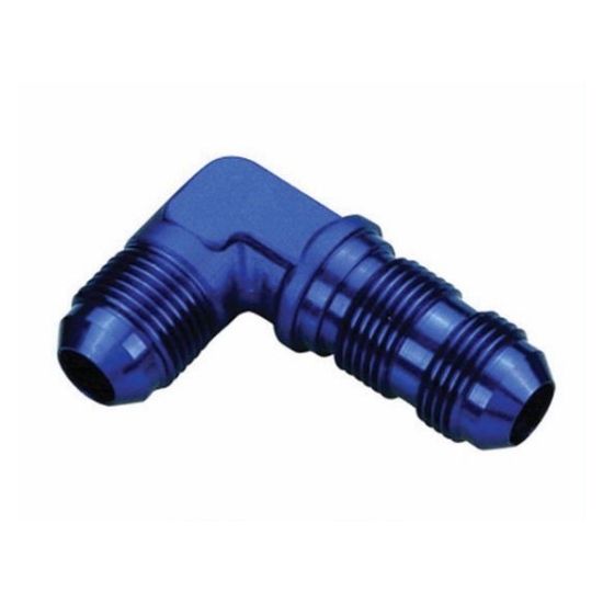 [PRF2799] Performance Fittings 90 Degree Bulkhead Union, -3 AN, Blue - PRF2799