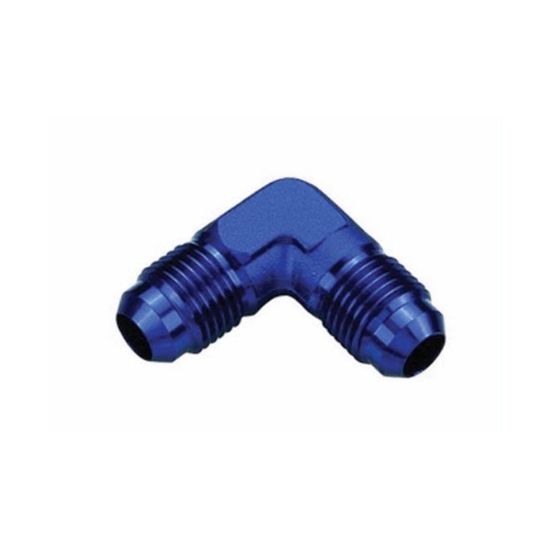 [PRF2186] Performance Fittings 90 Degree Flare Union, -3 AN to -3 AN, Blue - PRF2186