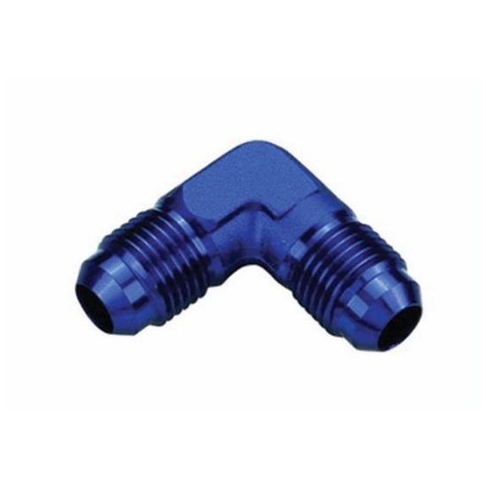 [PRF2119] Performance Fittings 90 Degree Flare Union, -4 AN to -4 AN, Blue - PRF2119