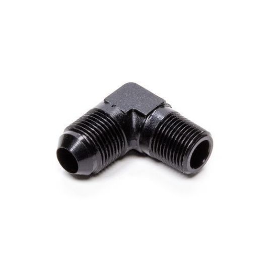 [PRF2039BLK] Performance Fittings 90 Degree Male Elbow, -10 AN to 1/2" NPT, Black - PRF2039BLK