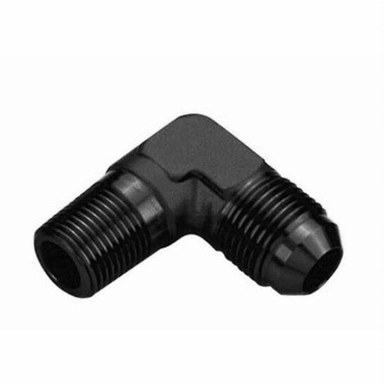 [PRF2285BLK] Performance Fittings 90 Degree Male Elbow, -10 AN to 3/8" NPT, Black - PRF2285BLK