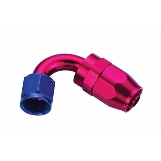 [PRF4045] Performance Fittings Aluminum 120° Elbow Reusable Hose End Fitting, -12 AN, Blue - PRF4045
