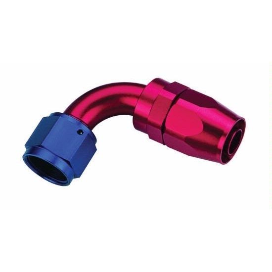 [PRF4035] Performance Fittings Aluminum 90° Elbow Reusable Hose End Fitting, -12 AN, Blue - PRF4035