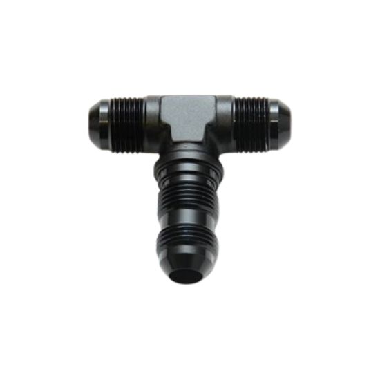 [PRF2806BLK] Performance Fittings Bulkhead Flare Tee, -12 AN, Black - PRF2806BLK