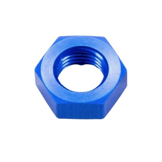 [PRF2105] Performance Fittings Bulkhead Nut, -12 AN, Blue - PRF2105