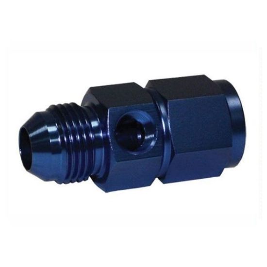 [PRF192-3] Performance Fittings Straight Adapter, -3 AN Female to -3 AN Male, Blue - PRF192-3