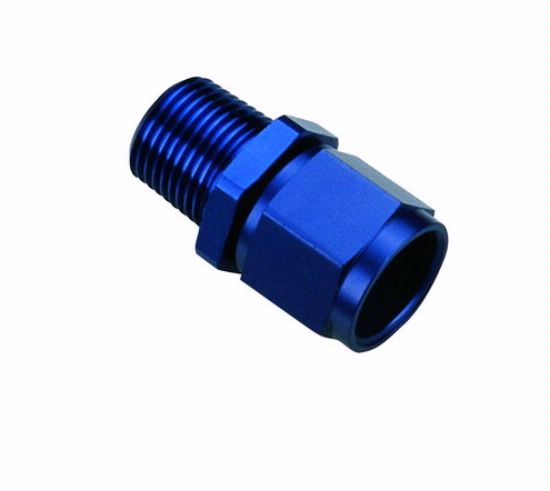 [PRF22201] Performance Fittings Female Flare AN -10 to 1/2" NPT Pipe Adapter, Blue - PRF22201