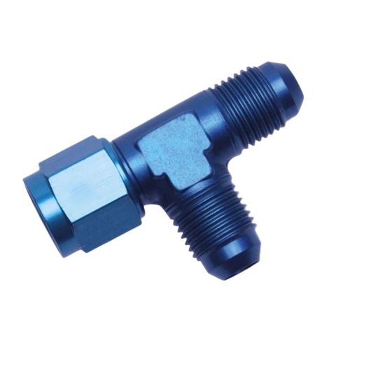 [PRF22926] Performance Fittings Female Run Tee Adapter, -12 AN, Blue - PRF22926