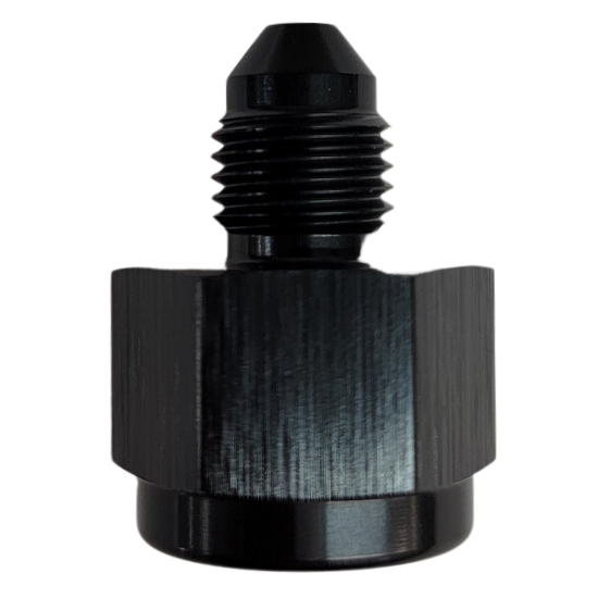 [PRF894-04-03BLK] Performance Fittings Female to Male Reducer, -4 AN Female to -3 AN Male, Black - PRF894-04-03BLK