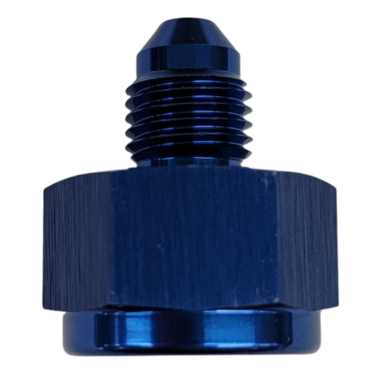 [PRF894-06-04] Performance Fittings Female to Male Reducer, -6 AN Female to -4 AN Male, Blue - PRF894-06-04