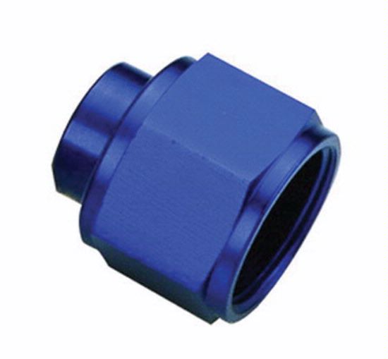 [PRF3752] Performance Fittings Flare Cap, -4 AN, Blue - PRF3752