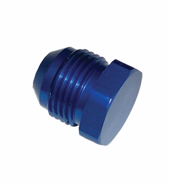 [PRF3713] Performance Fittings Flare Plug, -4 AN, Blue - PRF3713