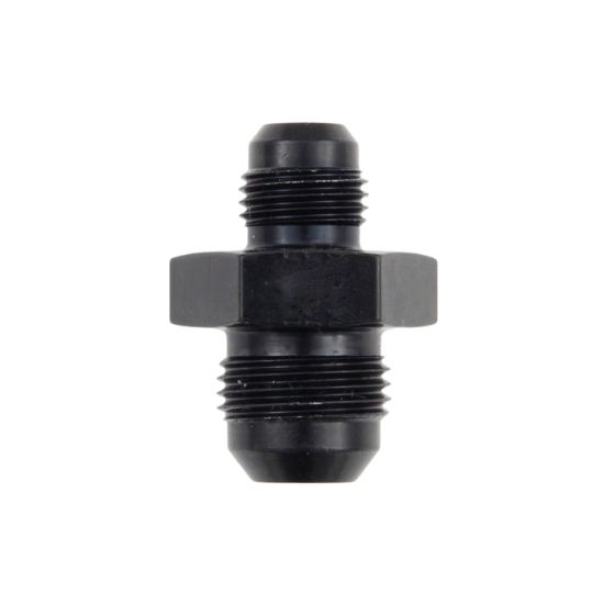 [PRF2166BLK] Performance Fittings Male to Male Reducer, -12 AN to -8 AN, Black - PRF2166BLK
