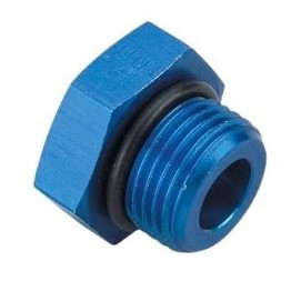 [PRF3727] Performance Fittings O-Ring Plug, -12 AN, Blue - PRF3727