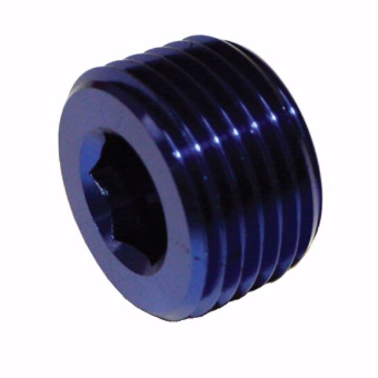 [PRF3684] Performance Fittings Socket Pipe Plug, 1/16" NPT, Blue - PRF3684
