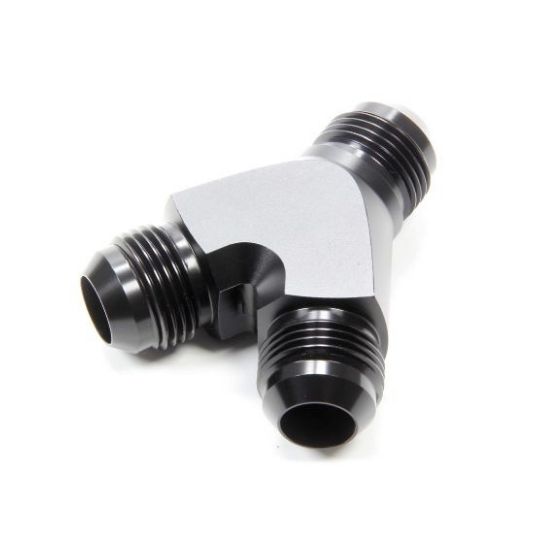 [PRF6243BLK] Performance Fittings Y Adapter Fitting -4 AN to Dual -3 AN, Black - PRF6243BLK