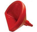D-Shaped Red Funnel - R6200RD