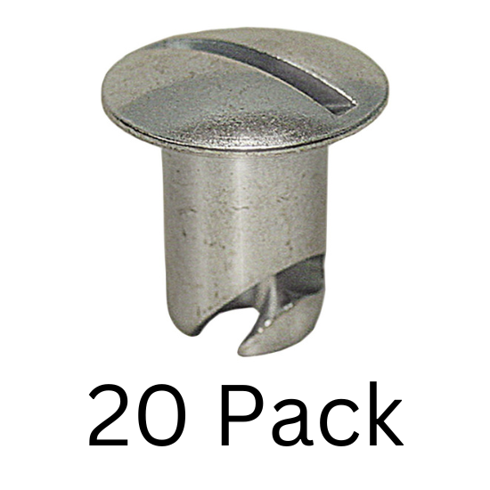 Dzus Buttons, Steel, .500 Long, 20 Pack - 6500-20