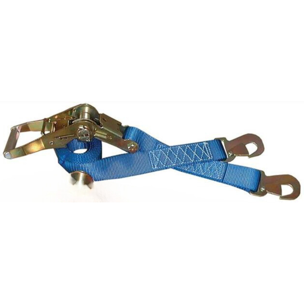[PRP500C8-3] Blue Ratchet Car Tiedown Strap, Each 2" x 8 Ft - 500C8-3