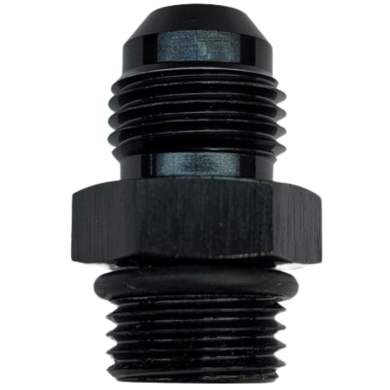 [PRF920-12BLK] Performance Fittings Adapter, -12 ORB to -12 AN, Black - PRF920-12BLK