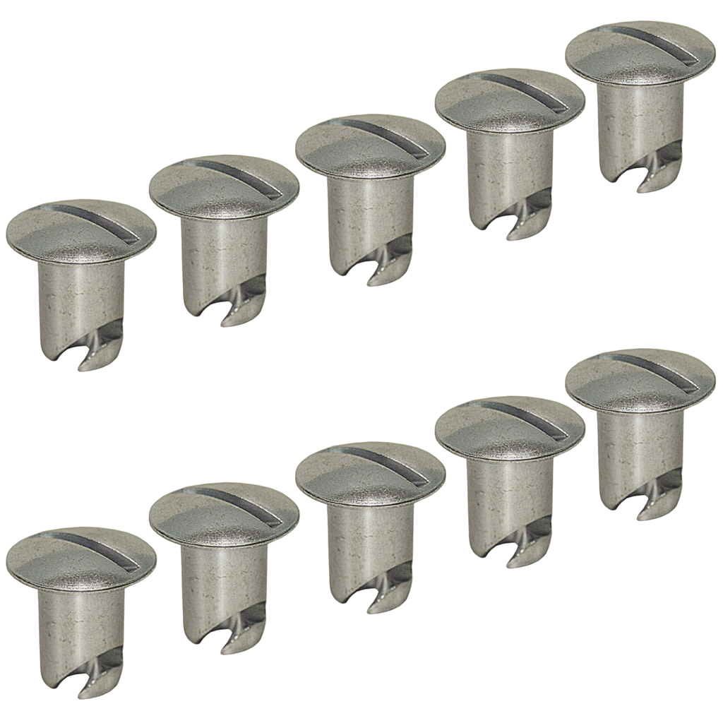 [PRP6400-10] Dzus Buttons, Steel, .400 Long, 10 Pack - 6400-10